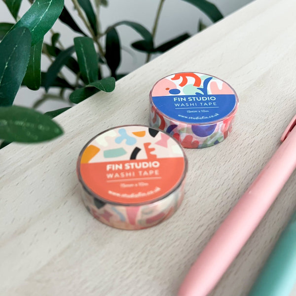 Washi tape tulips