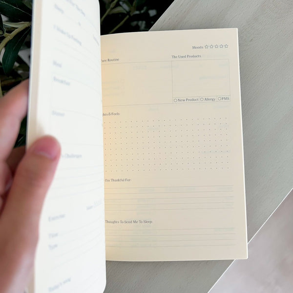 Self care journal tulips
