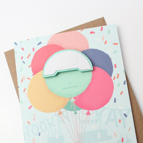 Bunch of balloons pop-up card