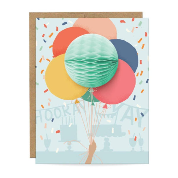 Bunch of balloons pop-up card