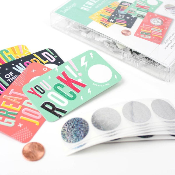 Scratch-off reward cards