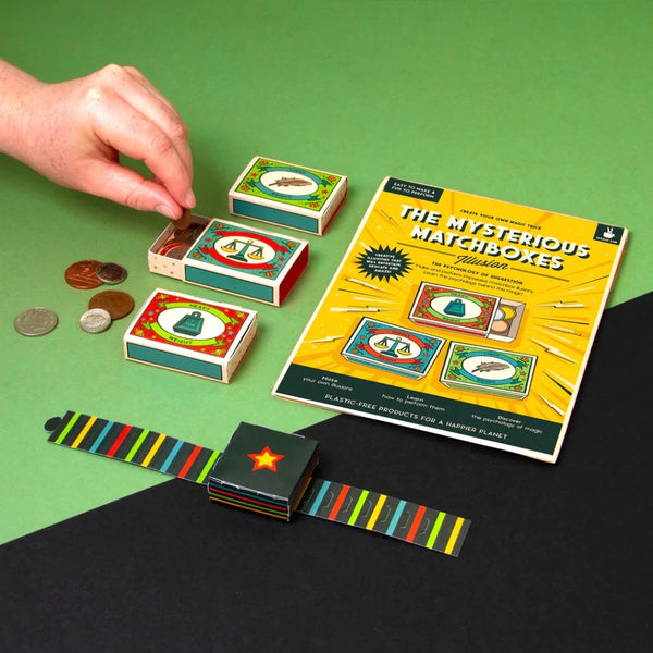 Magic matchboxes illusion