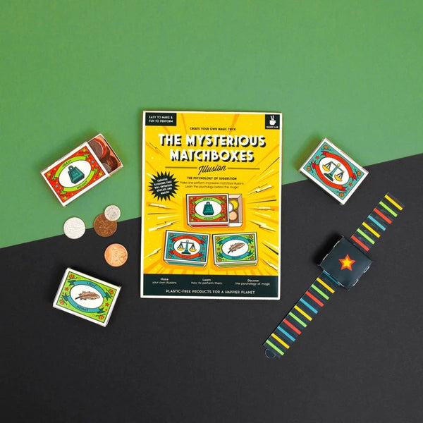 Magic matchboxes illusion