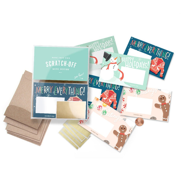 Holiday scratch-off mini notes