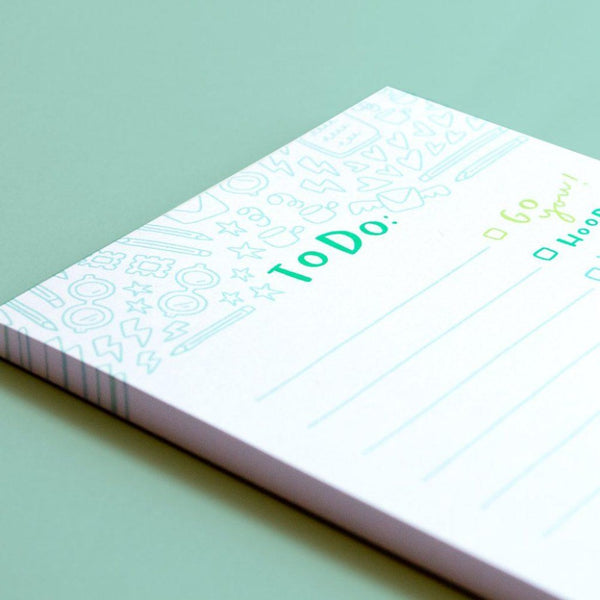 To do list notepad with positive encouragement