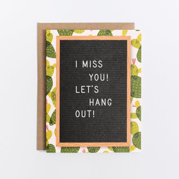 Scratch on letter board card