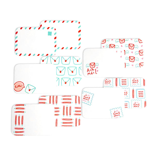 Tiny snail mail mini letter set