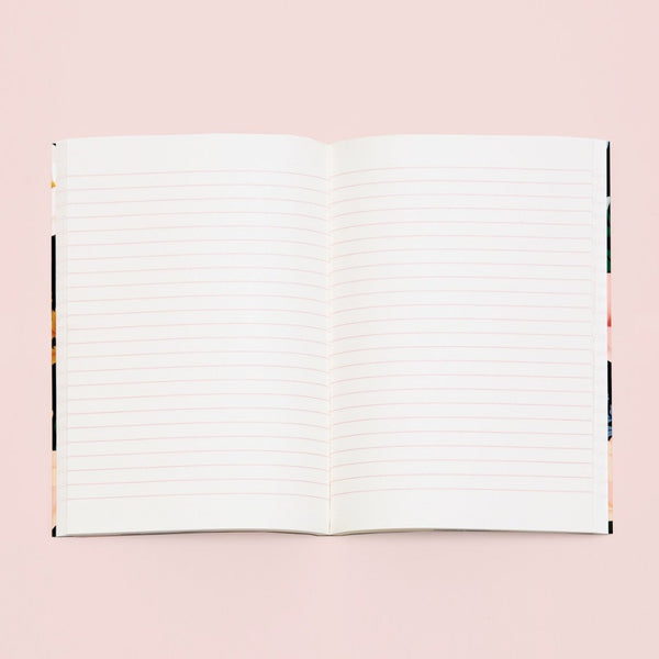 Oriental poppy notebook black