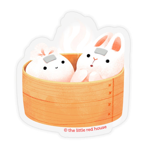 Bun bun sauna vinyl sticker