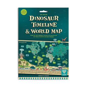 Dino timeline world map