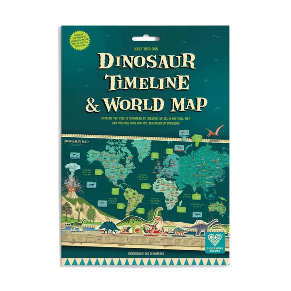 Dino timeline world map