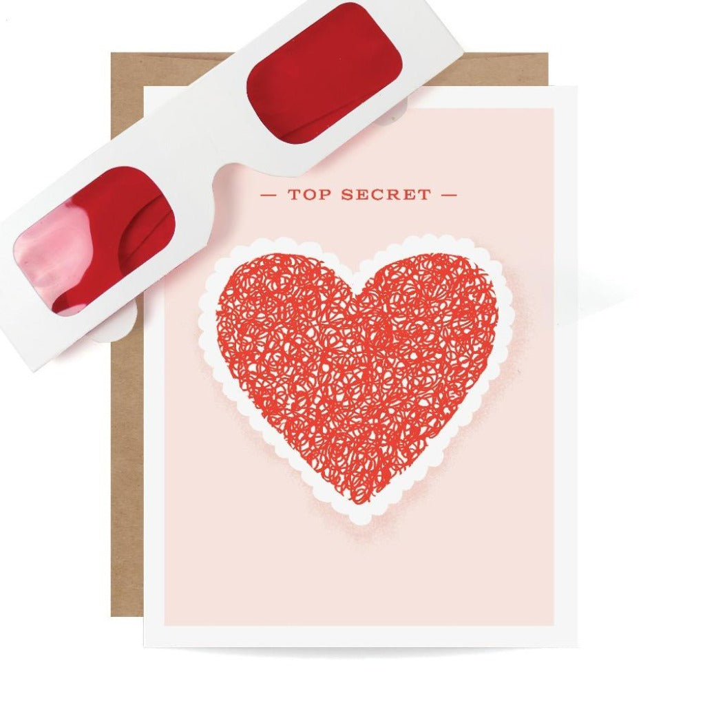 Secret heart decoder card