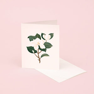 Botanical scented card magnolia